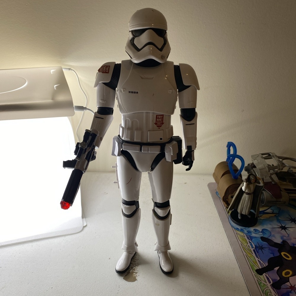 Disney Store Star Wars Storm Trooper Talking Action Figure 14" 2013 461726861489